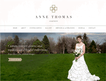Tablet Screenshot of annethomascouture.com